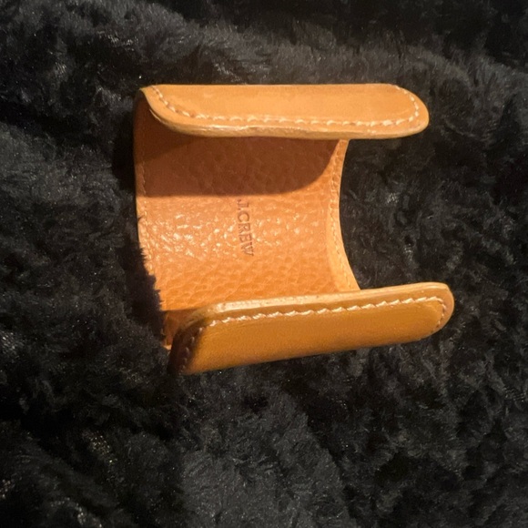 J. Crew Brown Leather Money Clip - Picture 2 of 3